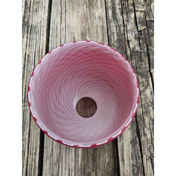 Murano Style Red Swirl Hand‎ Blown Glass Pendant Lamp Shade Replacement - Picture 4 of 9